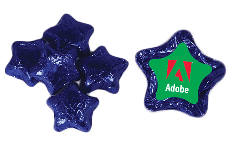 Individually Wrapped Chocolate Stars